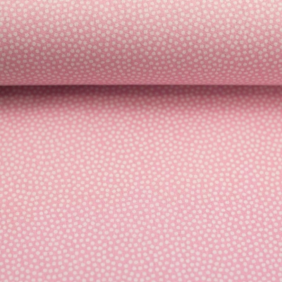 Baumwolle "Dotty" rosa weiß